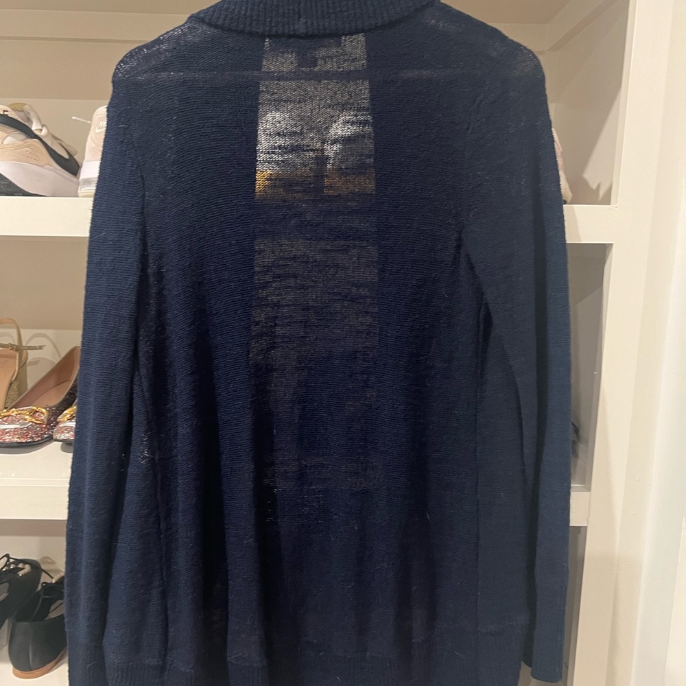 Navy Lily Pulitzer cardigan - Picture 2 of 5